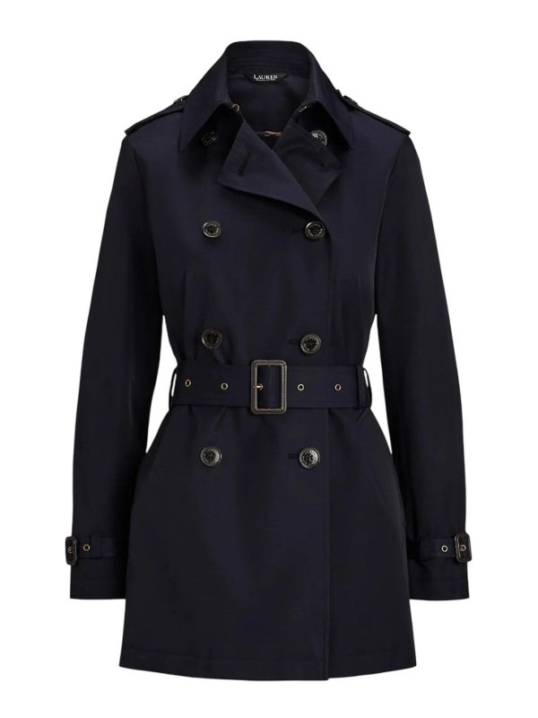 LAUREN RALPH LAUREN: Trenchs - Trench-Coat - Bleu