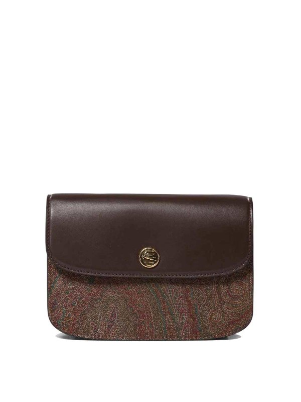 ETRO: borse a tracolla - Borsa Crossbody Essential Arnica Brown