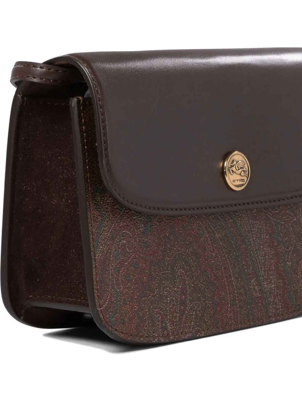 Borsa Crossbody Essential Arnica Brown shop online: ETRO
