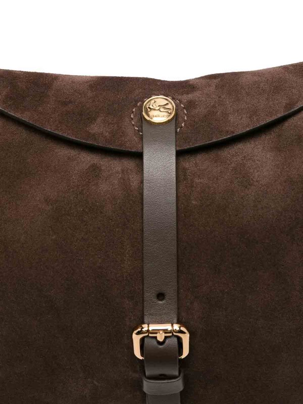 The Best Shops ETRO: borse a tracolla - Borsa Pony Scamosciata Brown
