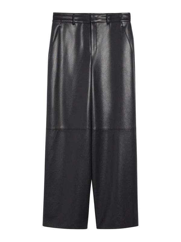 S MAX MARA: カジュアルトラウザー - カジュアルパンツ - ブルー