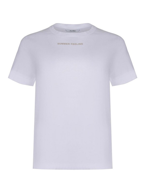 S MAX MARA: T-shirts - T-Shirt - Weiß