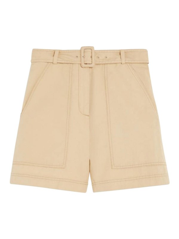 WEEKEND MAX MARA: トラウザーショーツ - ショートパンツ - ライトベージュ