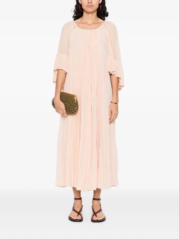 Illuminated Pleated Maxi dress shop online: ZIMMERMANN