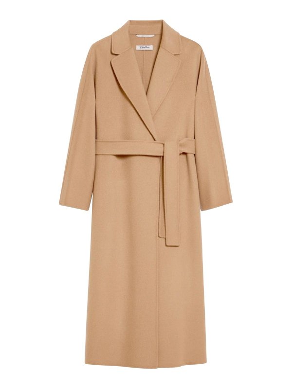 S MAX MARA: short coats - S Max Mara Cappotto Esturia Camel