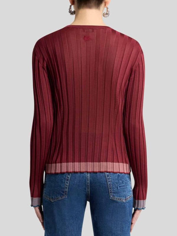 Bordeaux ribbed shirt shop online: ETRO