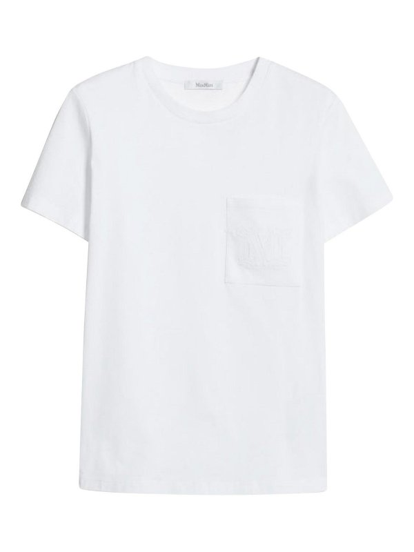 Max Mara: t-shirts - White papaia t-shirt