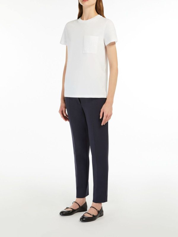 Max Mara: t-shirts online - White papaia t-shirt