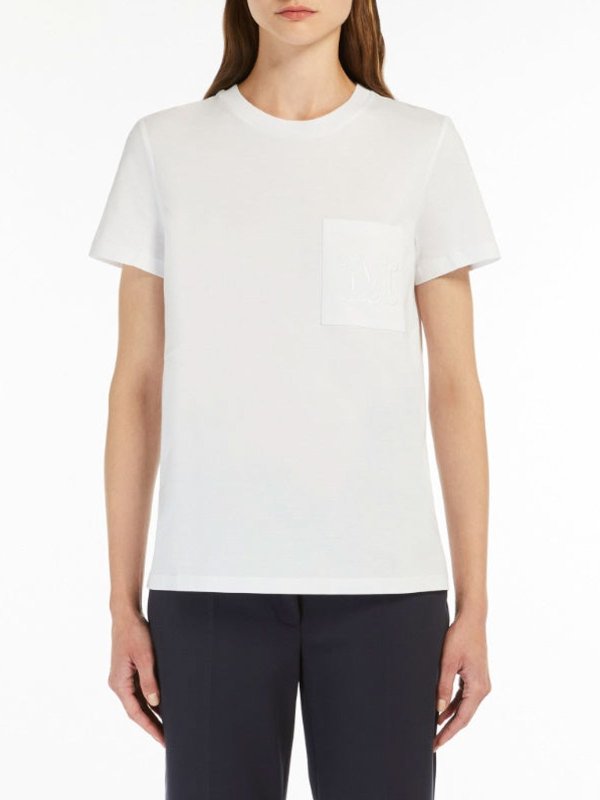 The Best Shops Max Mara: t-shirts - White papaia t-shirt