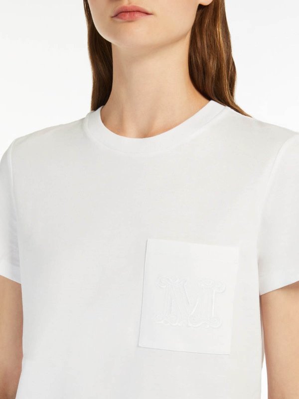 White papaia t-shirt shop online: Max Mara