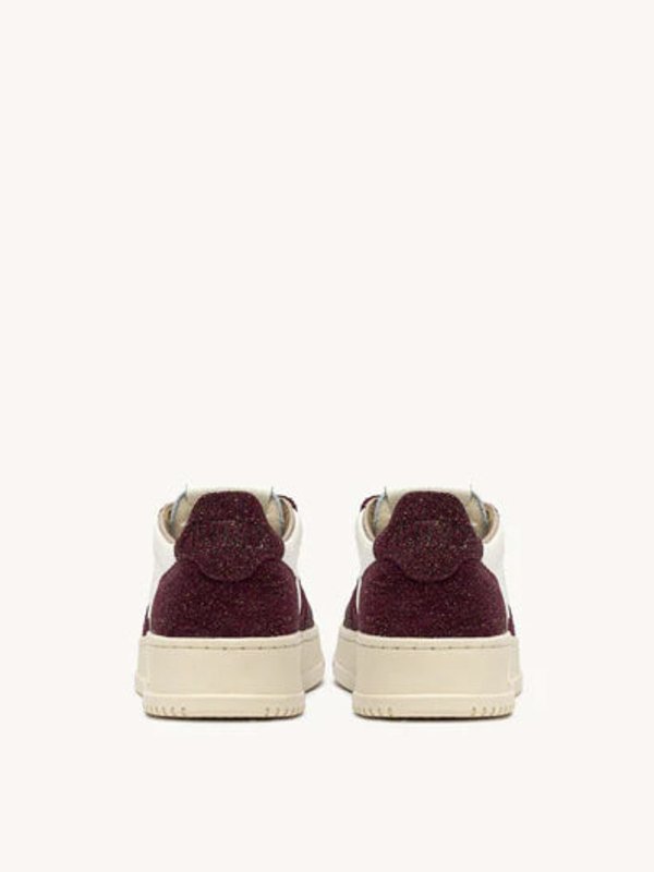 The Best Shops AUTRY: sneakers - Sneaker medaglia glitter bordeaux
