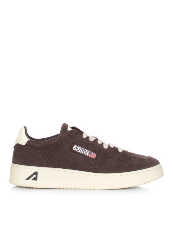 AUTRY: trainers - Sneakers Medalist Suede Moka