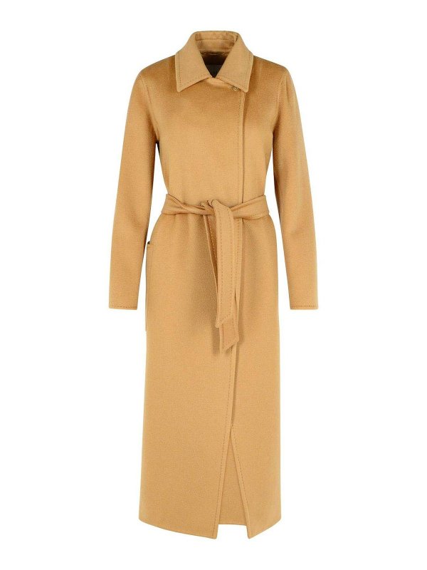 Max Mara: short coats - Artur Beige Cashmere Coat