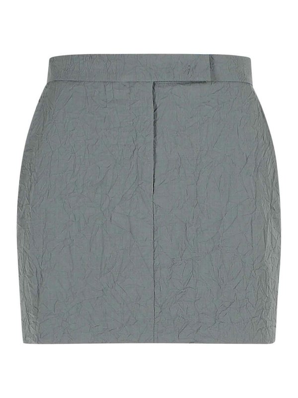 Max Mara: Knee length skirts & Midi - Abate Grey Virgin Wool Skirt