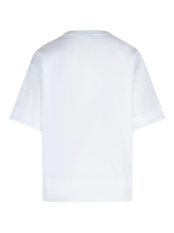 Max Mara: t-shirts online - Estella White Cotton T-Shirt