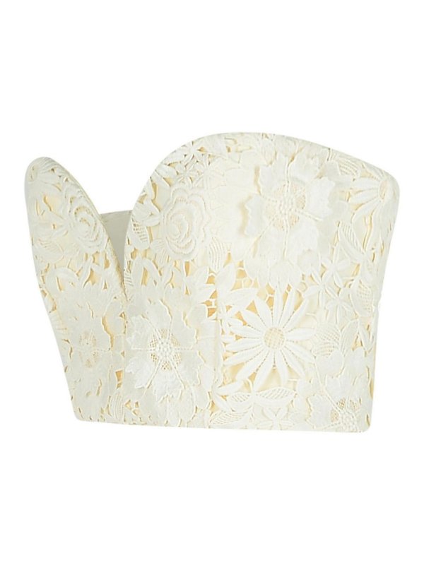 The Best Shops ROTATE Birger Christensen: Tops & Tank tops - 3D White Polyester Corset