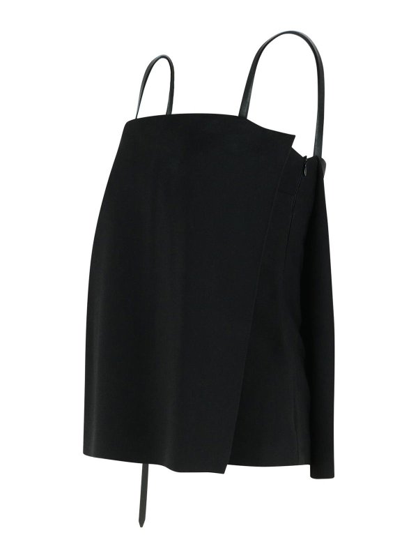 The Best Shops SPORTMAX: Knee length skirts & Midi - Black Viscose Skirt