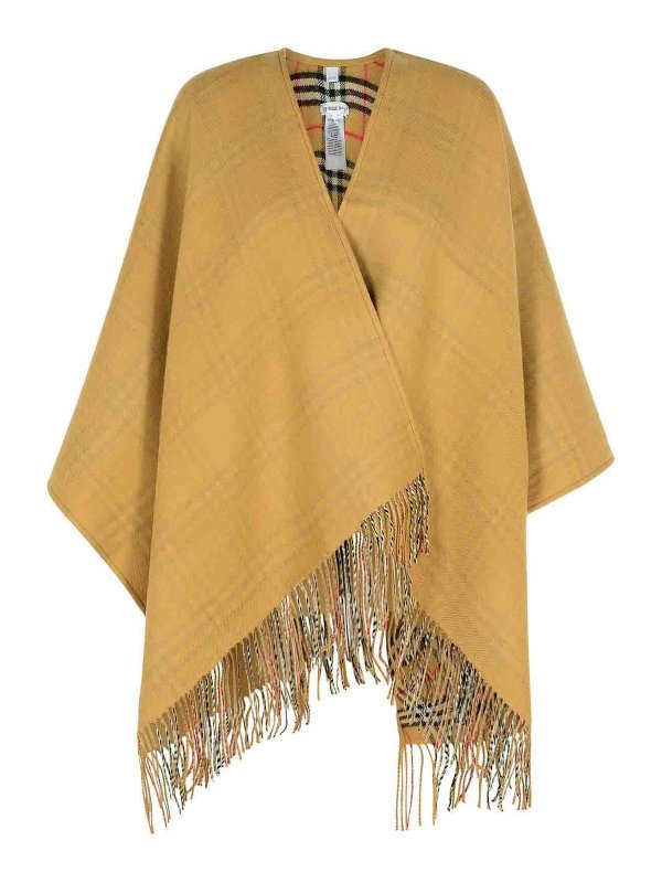 BURBERRY: Capas  y Ponchos - Capa - Beis