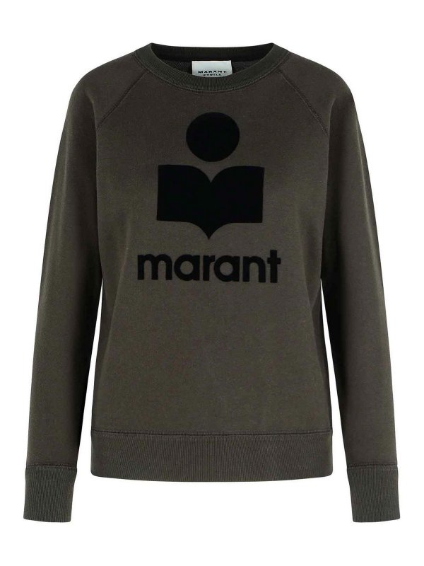 ISABEL MARANT: Sweatshirts & Sweaters - Millyny Black Cotton Blend Sweatshirt