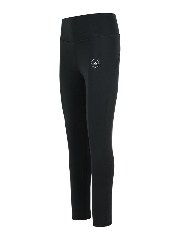 The Best Shops ADIDAS BY STELLA MCCARTNEY: leggings - Training Leggings In Black Polyester Blend