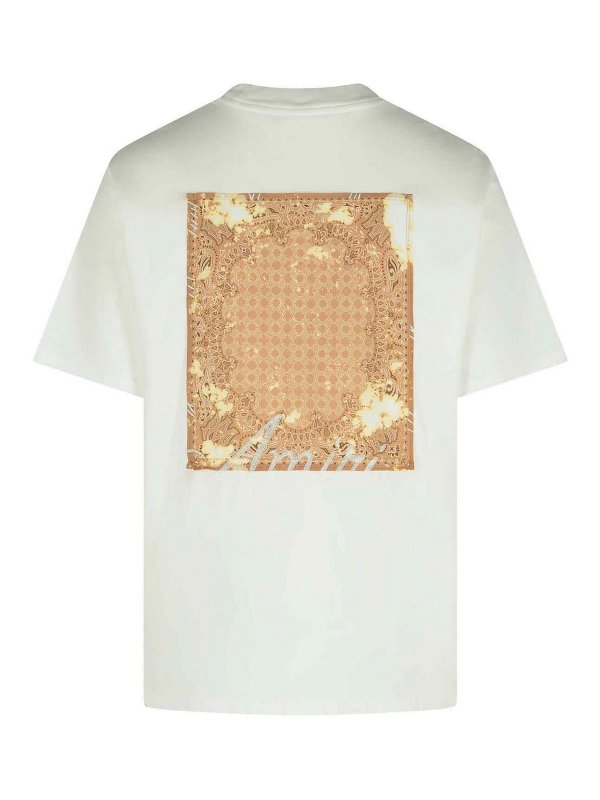 AMIRI: t-shirts online - Bandana White Cotton T-Shirt