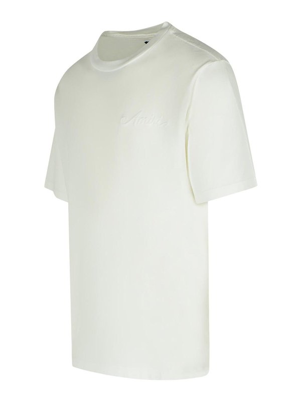 The Best Shops AMIRI: t-shirts - Bandana White Cotton T-Shirt