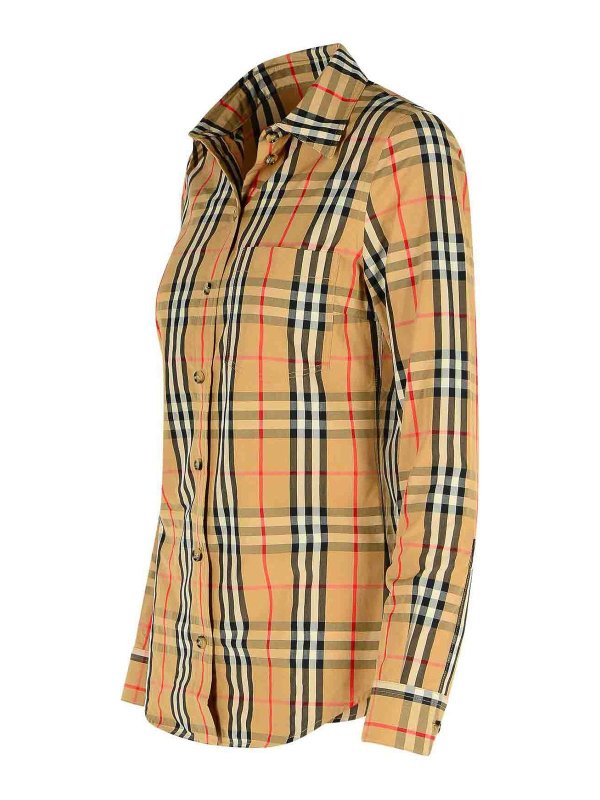 The Best Shops BURBERRY: shirts - Beige Cotton Shirt