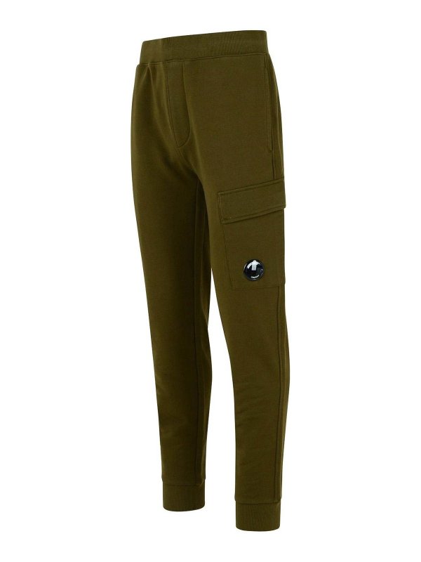 The Best Shops C.P. COMPANY: casual trousers - Jogger Green Cotton Pants
