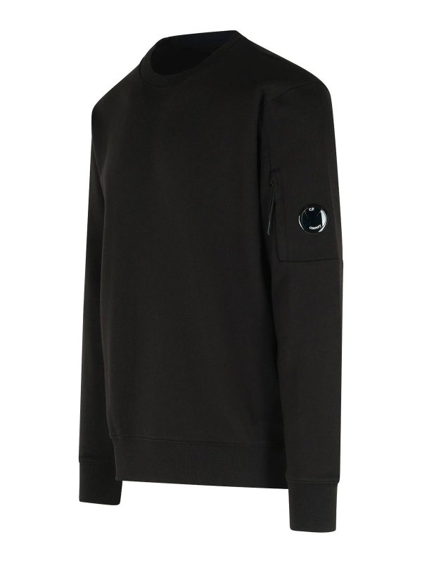 The Best Shops C.P. COMPANY: Felpe e maglie - Felpa di cotone nero rialzata