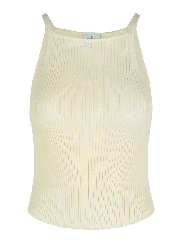 Courreges: Tops und Tank Tops - Top - Weiß
