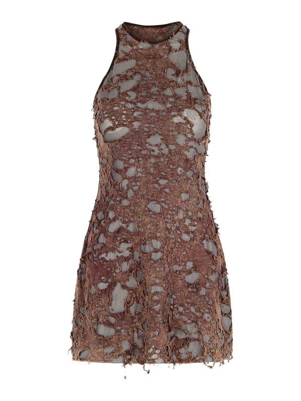 DIESEL: Kurze Kleider - Kurzes Kleid - Braun