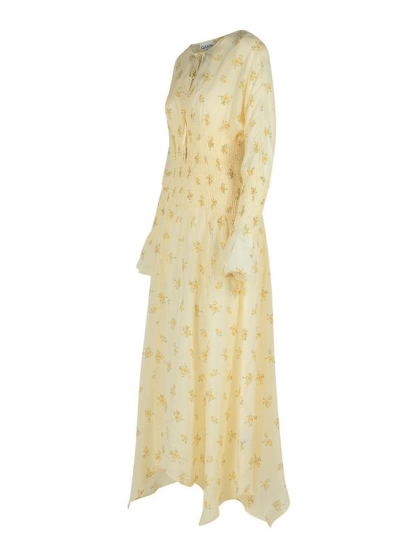 The Best Shops GANNI: maxi dresses - Ivory Viscose Dress