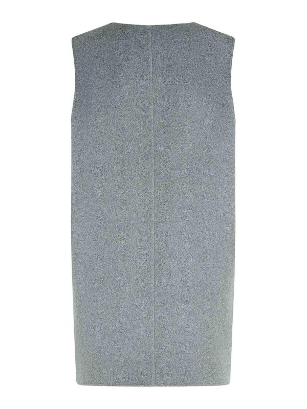 KHAITE: vests online - Nyona Grey Wool Dress