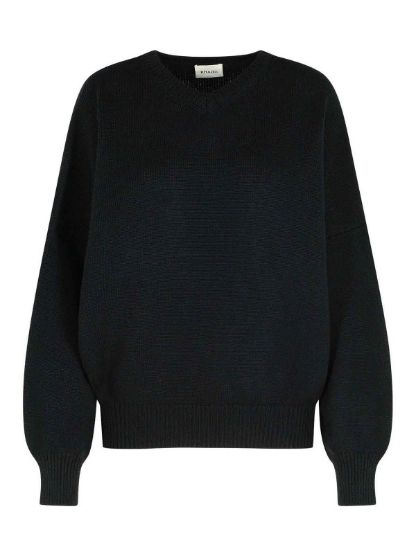 KHAITE: クルーネック - クルーネック - 黒