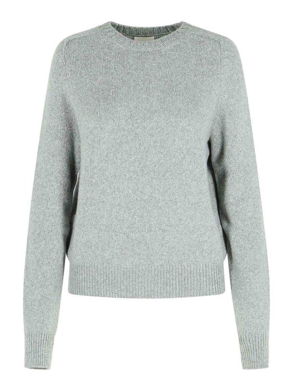 KHAITE: Strickpullover mit Rundhalsausschnitt - Rundhalspullover - Grau