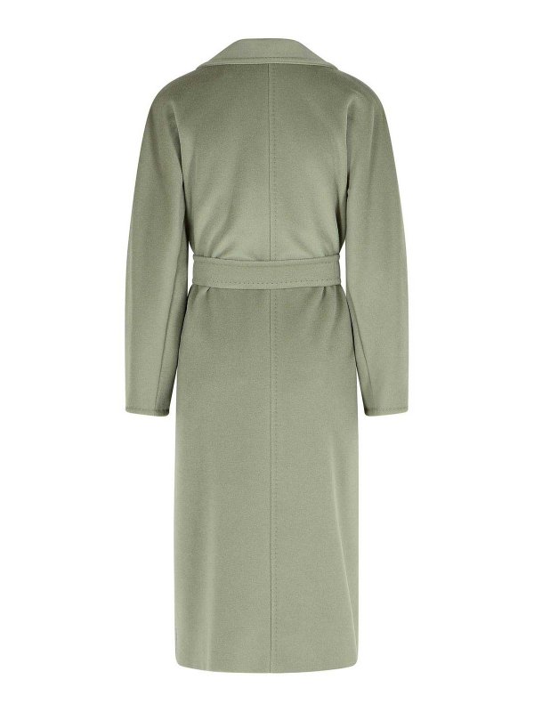 Max Mara: short coats online - Wool And Sage Green Cashmere Coat