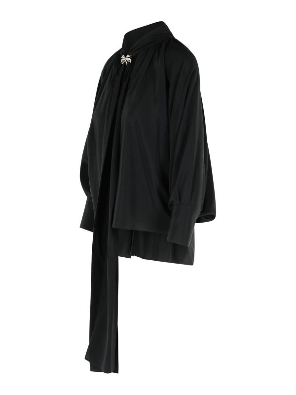 The Best Shops Max Mara: shirts - Leonida Black Silk Shirt