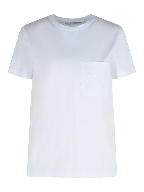 Max Mara: Camisetas - Camiseta - Blanco