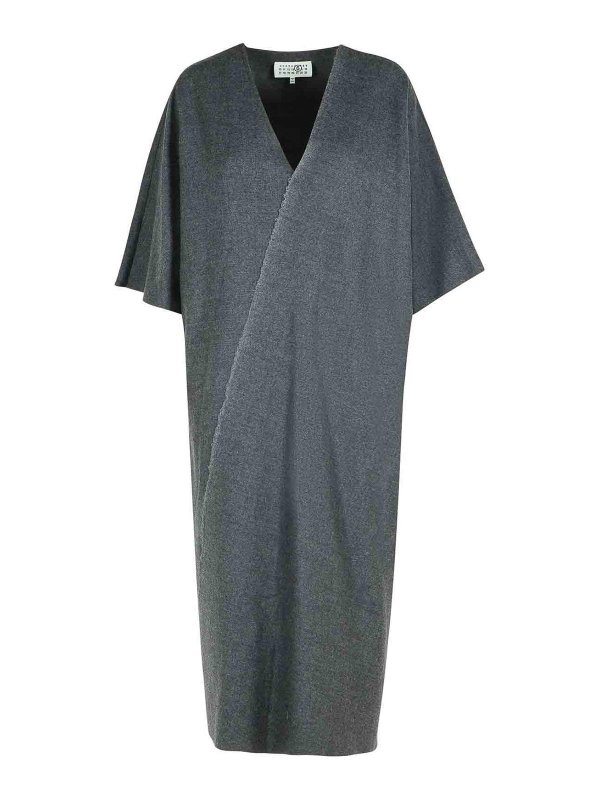 MM6 MAISON MARGIELA: Maxikleider - Maxikleid - Grau