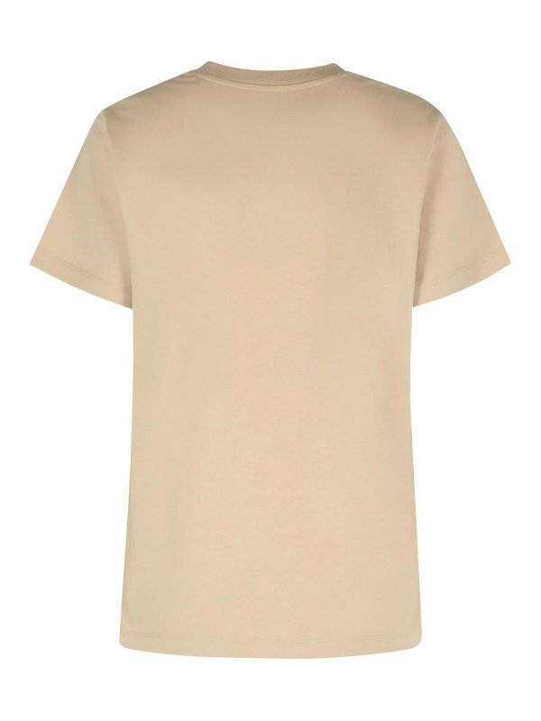 MONCLER: T-shirts online - T-Shirt - Beige