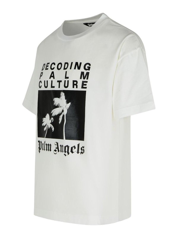 The Best Shops Palm Angels: T-shirts - T-Shirt - Weiß