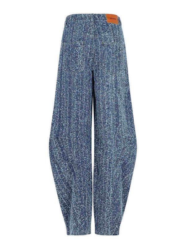 ROTATE Birger Christensen: bootcut jeans online - Baggy Blue Cotton Jeans