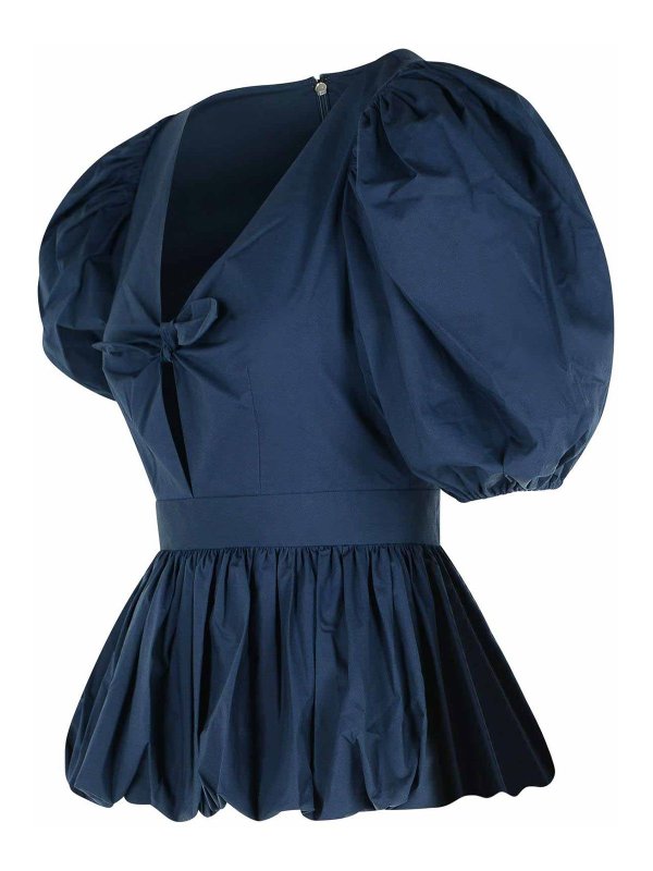 The Best Shops ROTATE Birger Christensen: Blusas - Blusa - Azul Oscuro