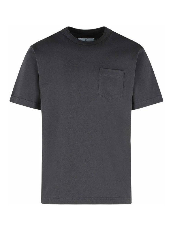 Sacai: Camisetas - Camiseta - Gris