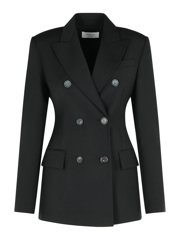 SPORTMAX: blazers - Adamo Black Virgin Wool Blazer