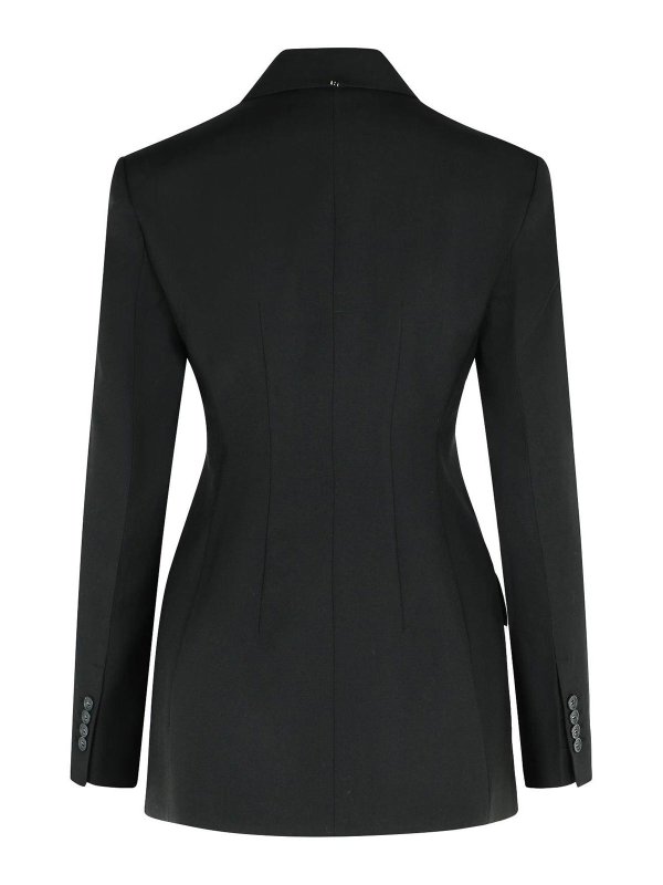 SPORTMAX: blazers online - Adamo Black Virgin Wool Blazer