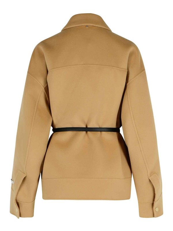 SPORTMAX: casual jackets online - Cantore Camel Virgin Wool Jacket