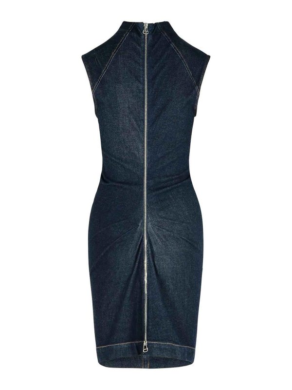 SPORTMAX: short dresses online - Cerea Dark Blue Cotton Dress