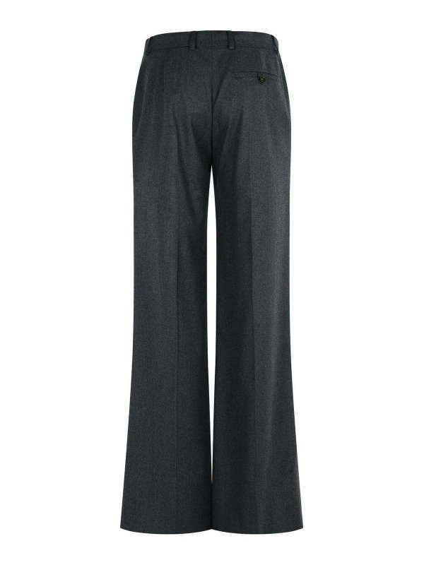 STELLA McCARTNEY: casual trousers online - Flare Grey Wool Pants Cenere