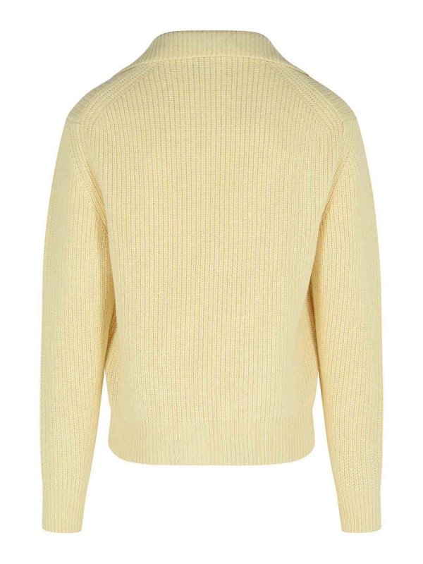TOM FORD: crew necks online - Ivory Wool Blend Sweater